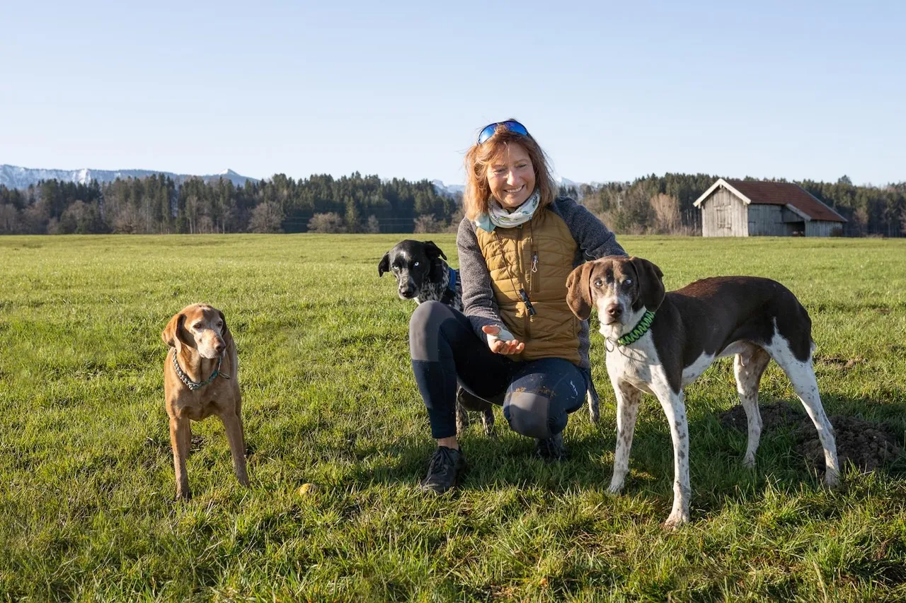 Claudia Rebig-Echsler mit Hunde